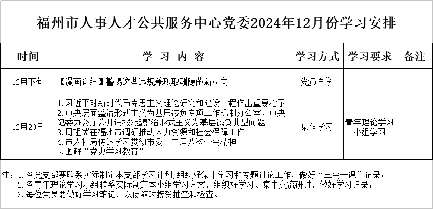 福州市人事人才公共服務(wù)中心黨委2024年12月份學(xué)習(xí)安排.jpg